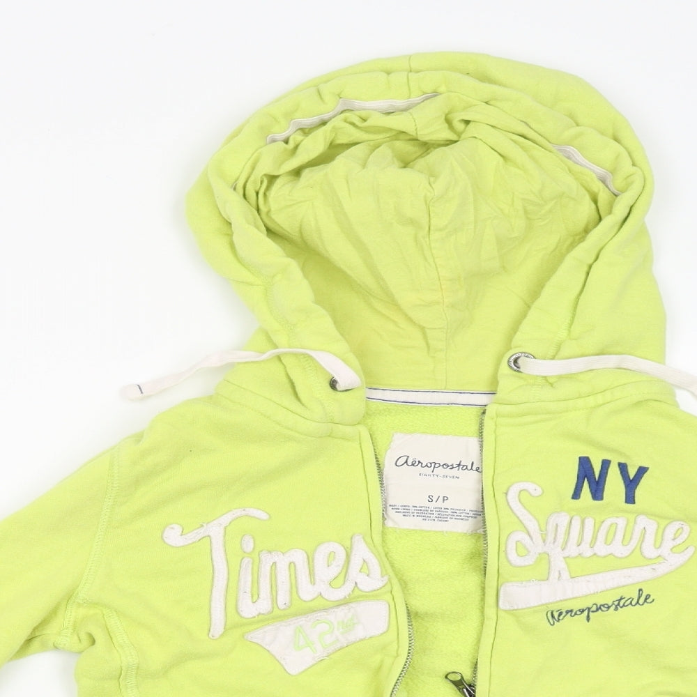 Aeropostale Mens Yellow   Full Zip Hoodie Size S