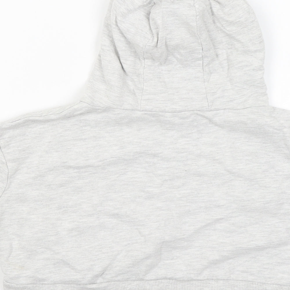 Miss Evie Girls Grey   Pullover Hoodie Size 7-8 Years  - CROPPED