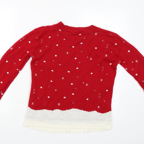 Slick Womens Red   Pullover Jumper Size M