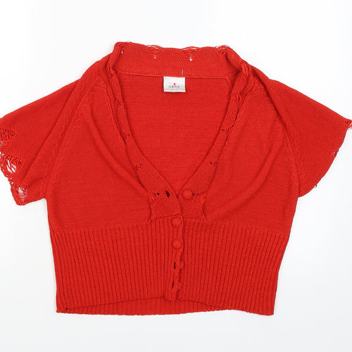 NEXT Womens Red   Cardigan Jumper Size 16