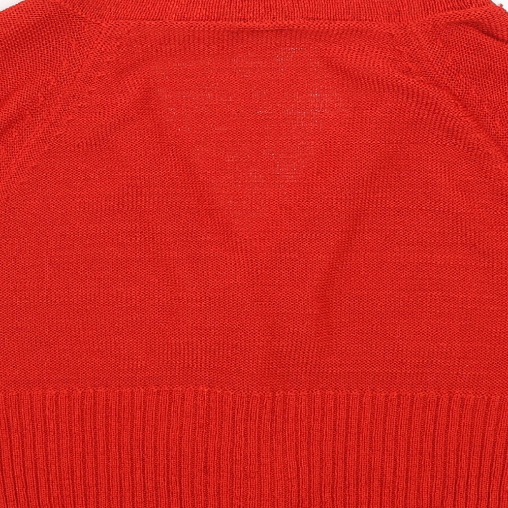 NEXT Womens Red   Cardigan Jumper Size 16