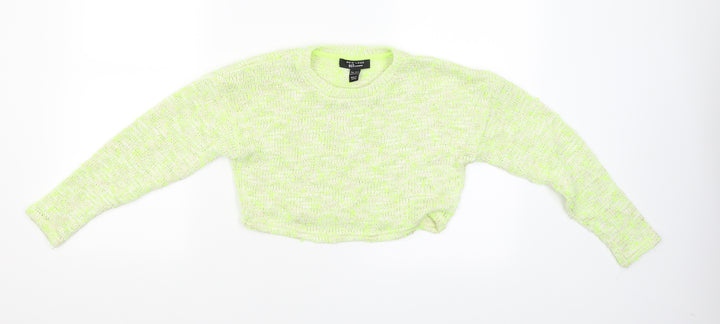 New Look Girls Yellow Pullover Jumper Size 10-11 Years - Cropped