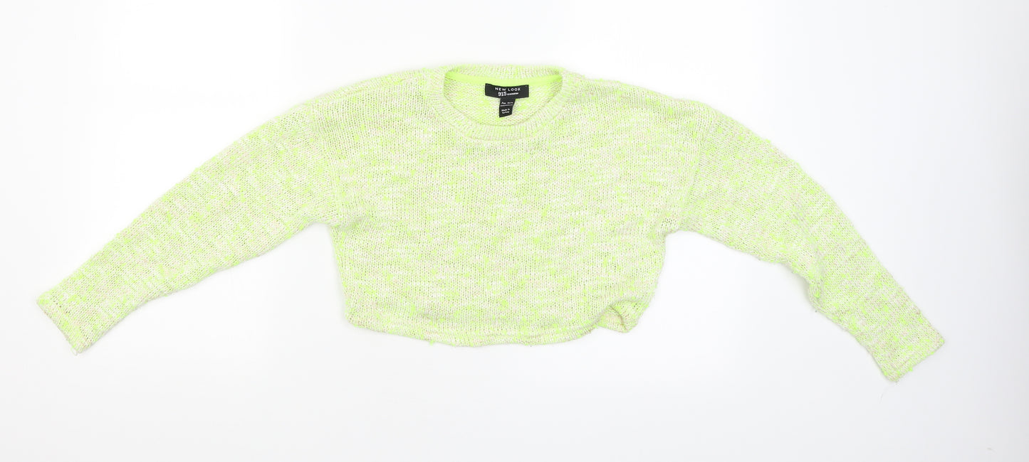 New Look Girls Yellow   Pullover Jumper Size 10-11 Years  - Cropped