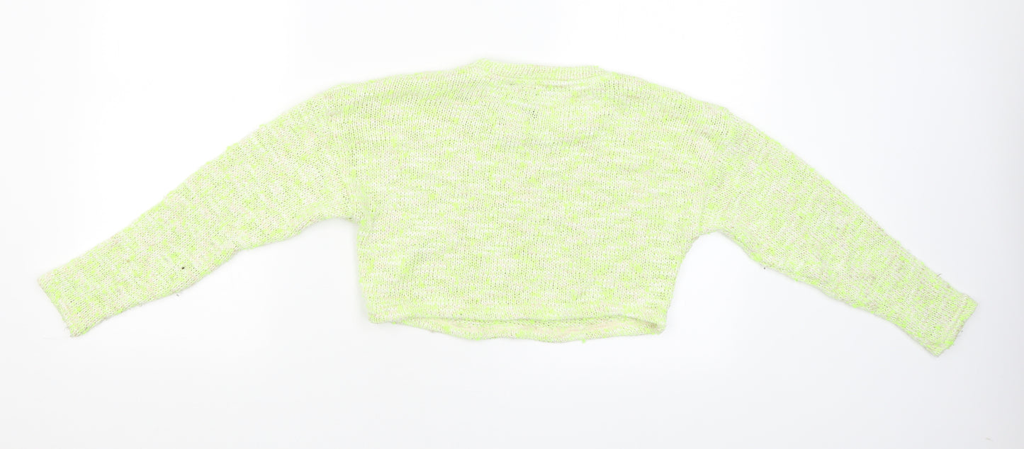 New Look Girls Yellow   Pullover Jumper Size 10-11 Years  - Cropped