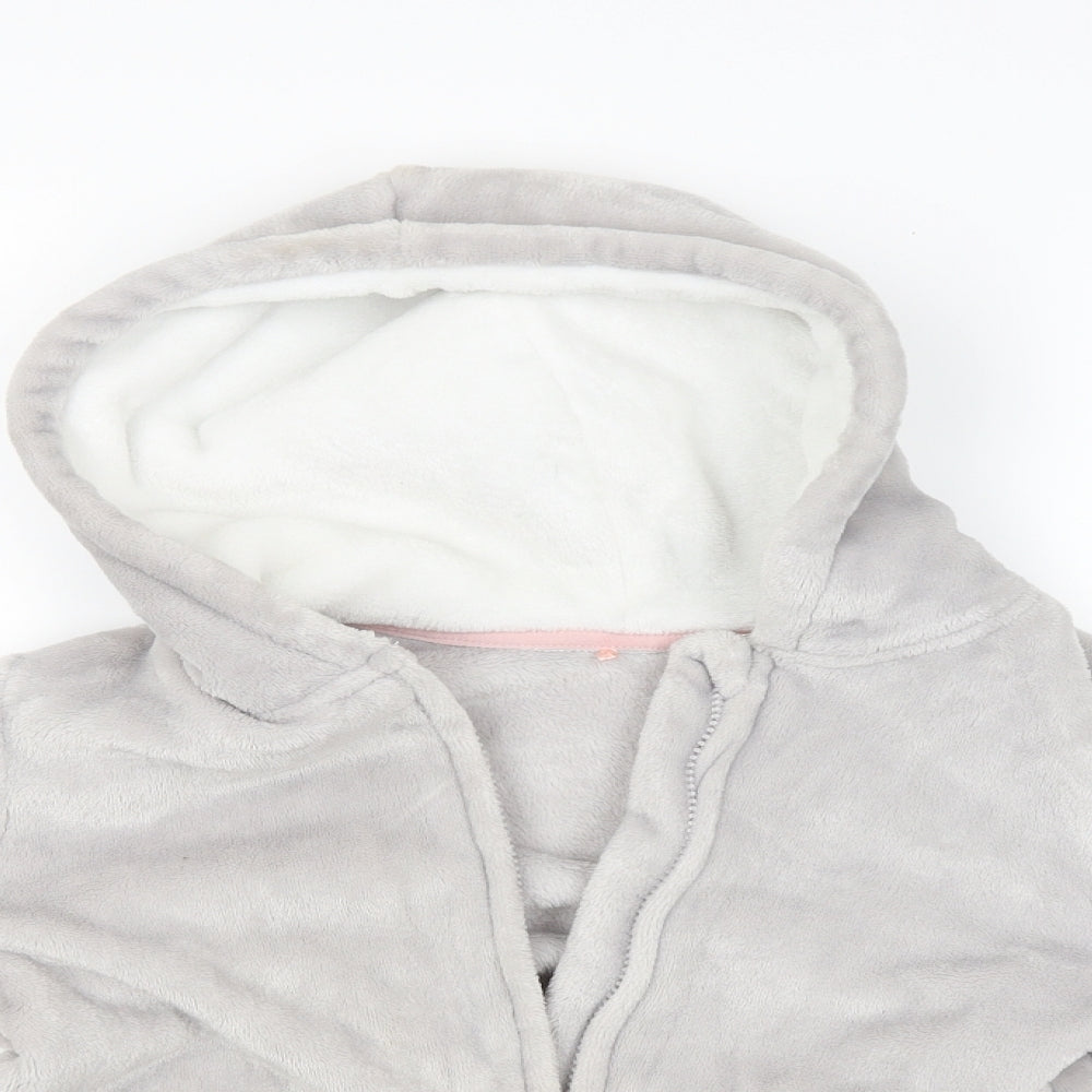 George Girls Grey   Full Zip Hoodie Size 9-10 Years