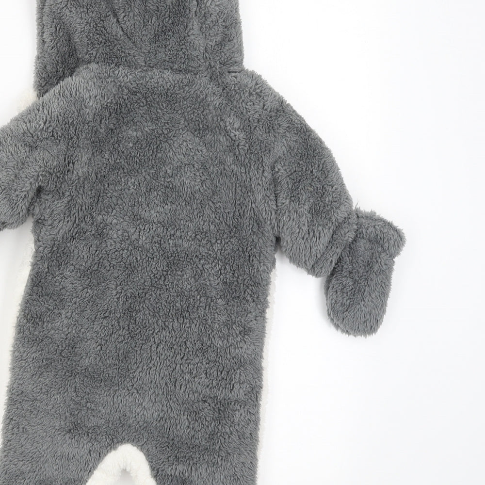 NEXT Baby Grey   Babygrow One-Piece Size 0-3 Months  - Panda