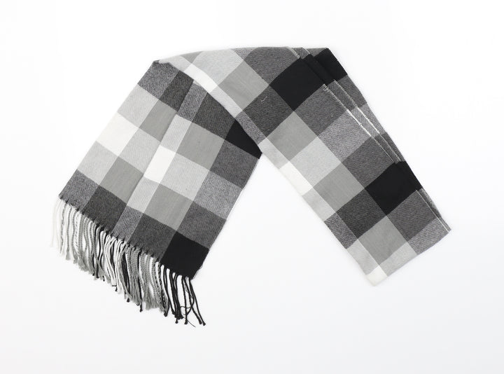Preworn Unisex Grey Check   Scarf