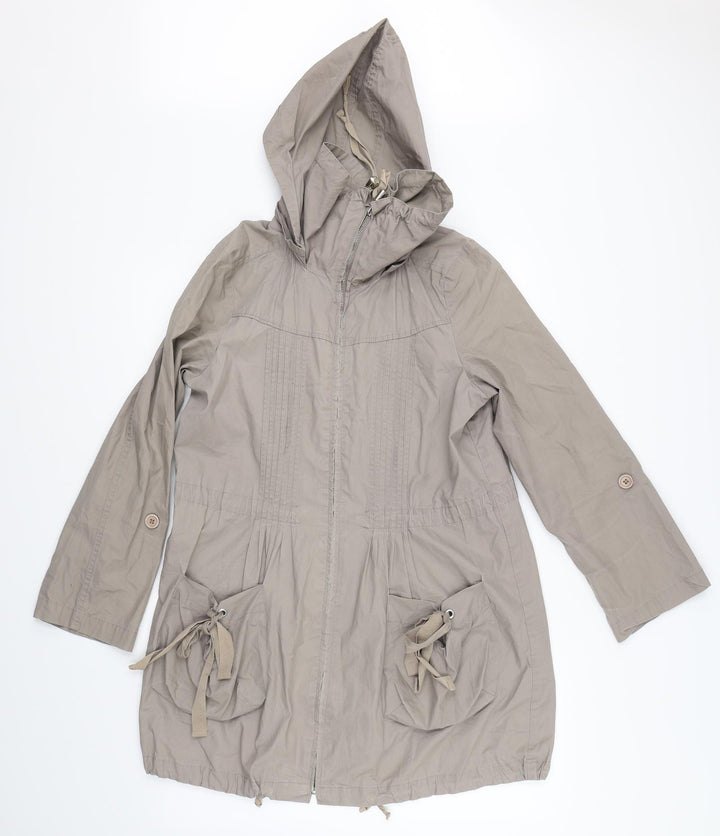 Denim Co Womens Grey Jacket Coat Size 10