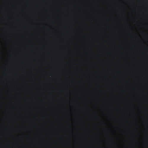 Odevni Prumysl Mens Black Check  Jacket Suit Jacket Size 44