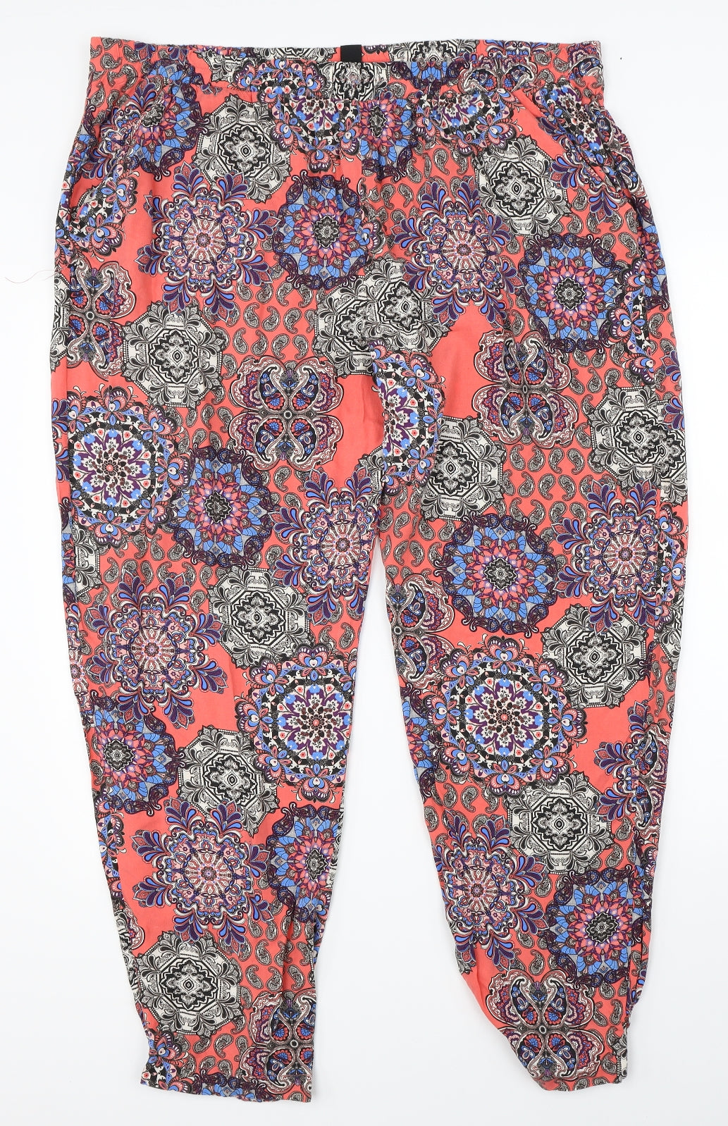 Atmosphere Womens Multicoloured Paisley  Harem Trousers Size 20 L27 in