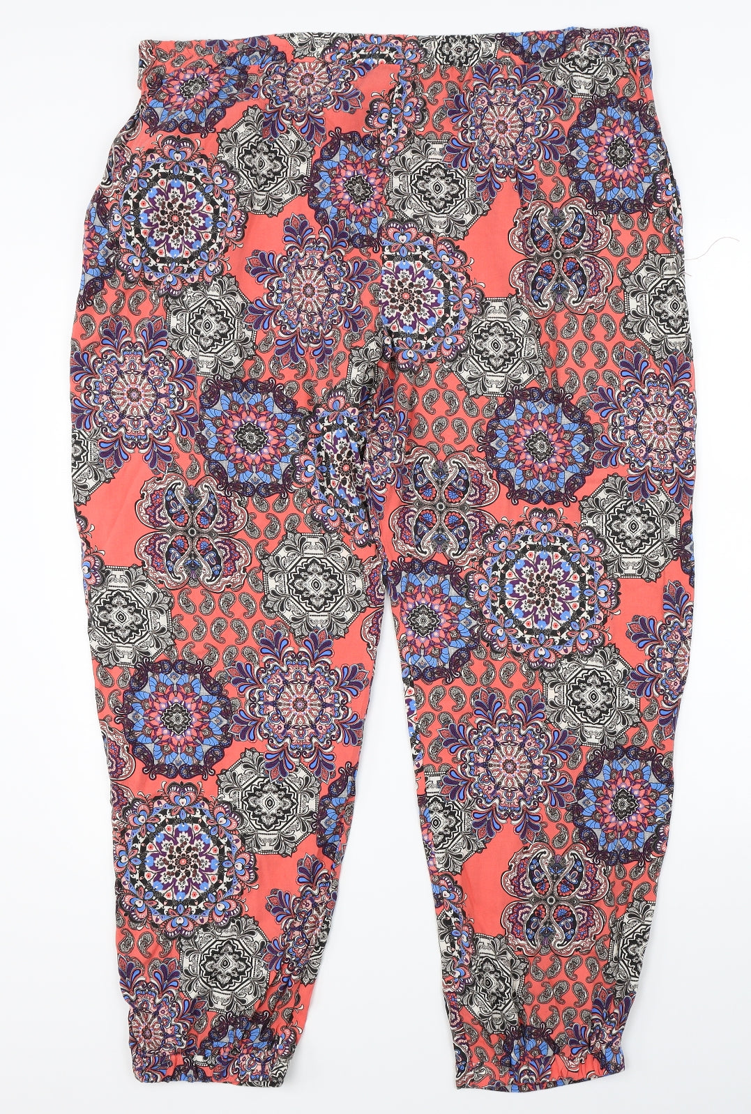 Atmosphere Womens Multicoloured Paisley  Harem Trousers Size 20 L27 in