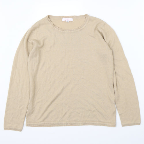 Julipa Womens Beige   Pullover Jumper Size 14