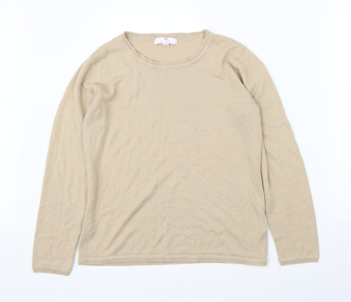Julipa Womens Beige   Pullover Jumper Size 14