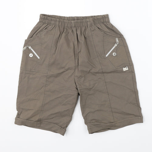 Preworn Womens Brown   Utility Shorts Size 32 in