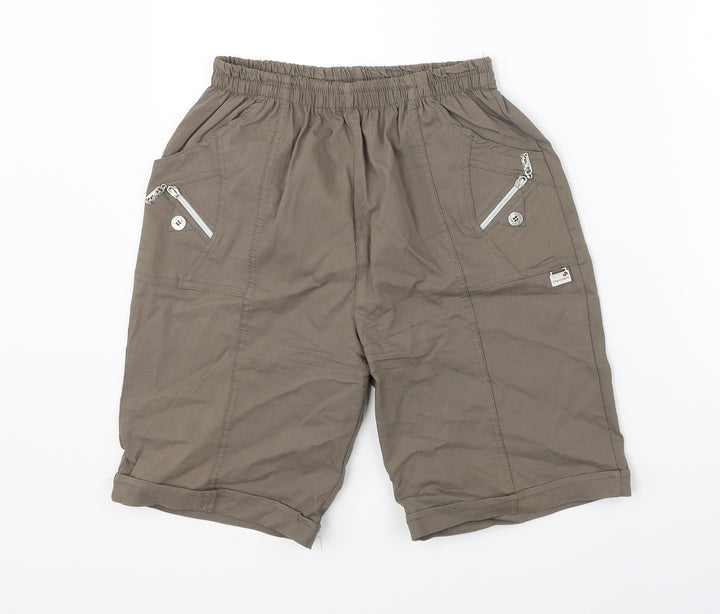 Preworn Womens Brown Utility Shorts Size 32 in