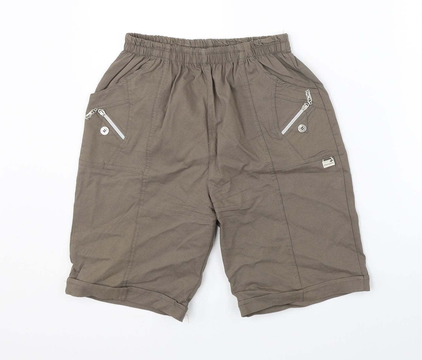 Preworn Womens Brown   Utility Shorts Size 32 in