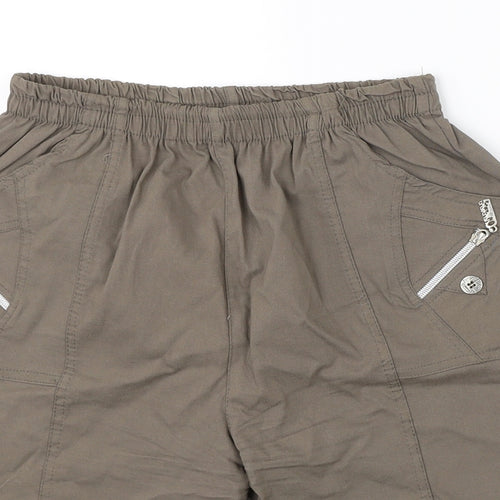 Preworn Womens Brown   Utility Shorts Size 32 in