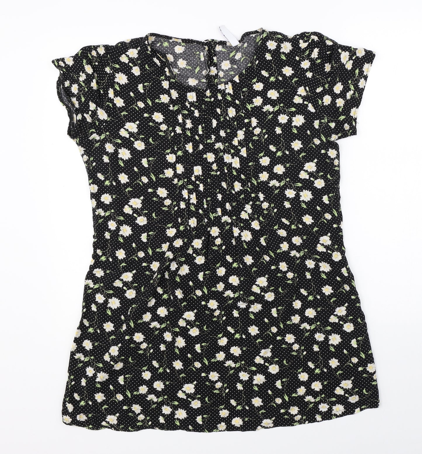Debenhams Womens Black Floral  Shift  Size 14