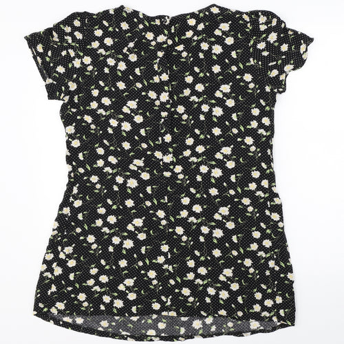 Debenhams Womens Black Floral  Shift  Size 14