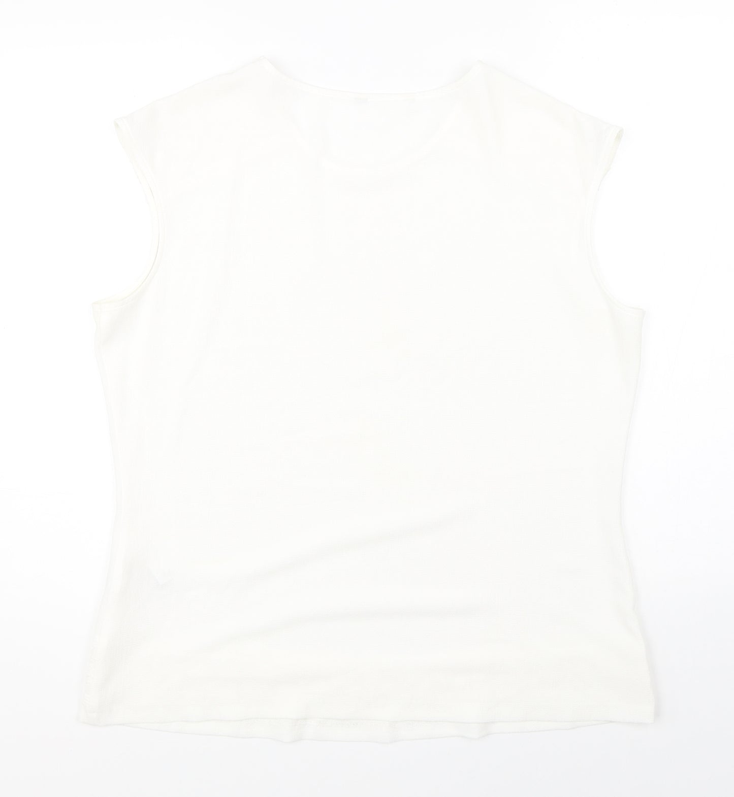 Peacocks Womens White   Basic Blouse Size 14