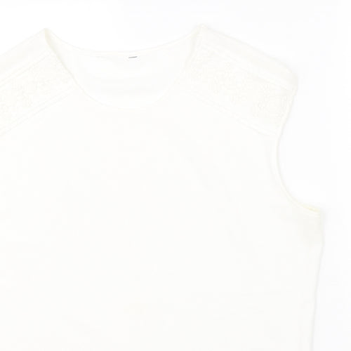 Peacocks Womens White   Basic Blouse Size 14
