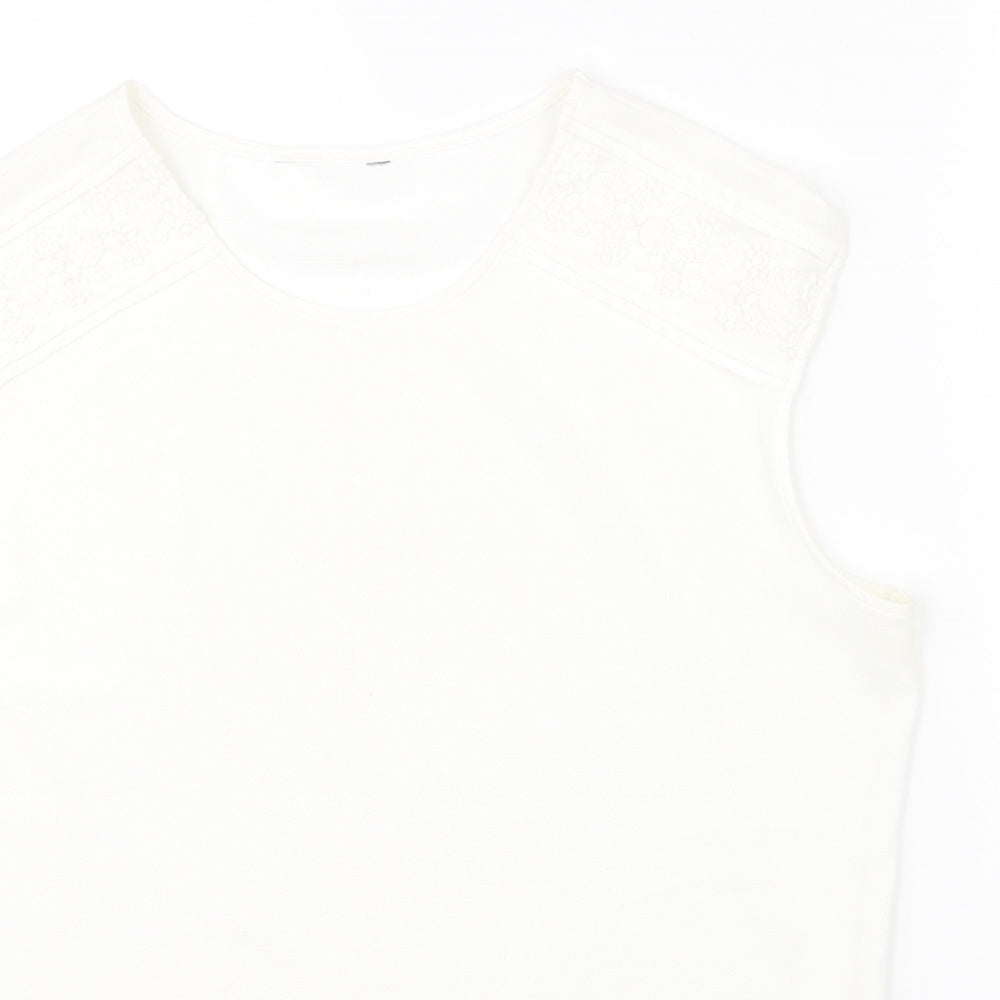 Peacocks Womens White   Basic Blouse Size 14