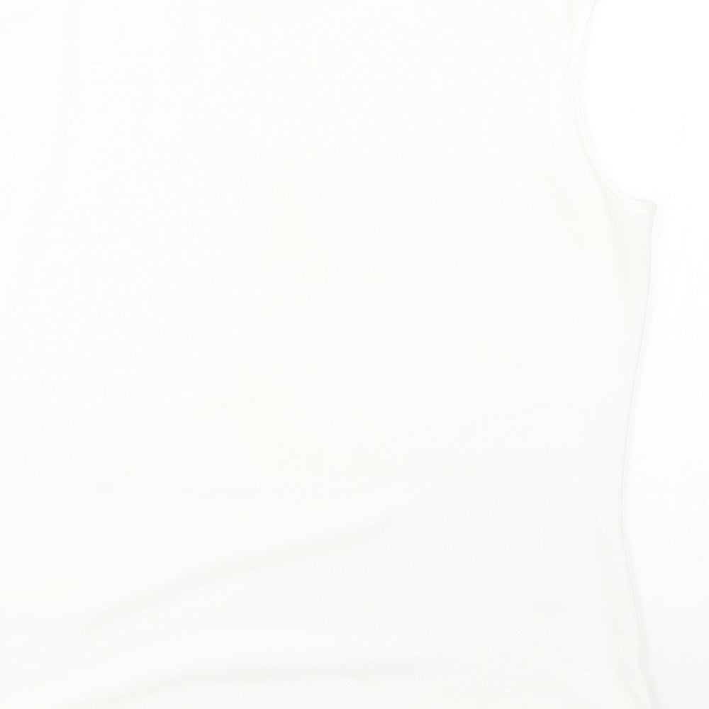 Peacocks Womens White   Basic Blouse Size 14
