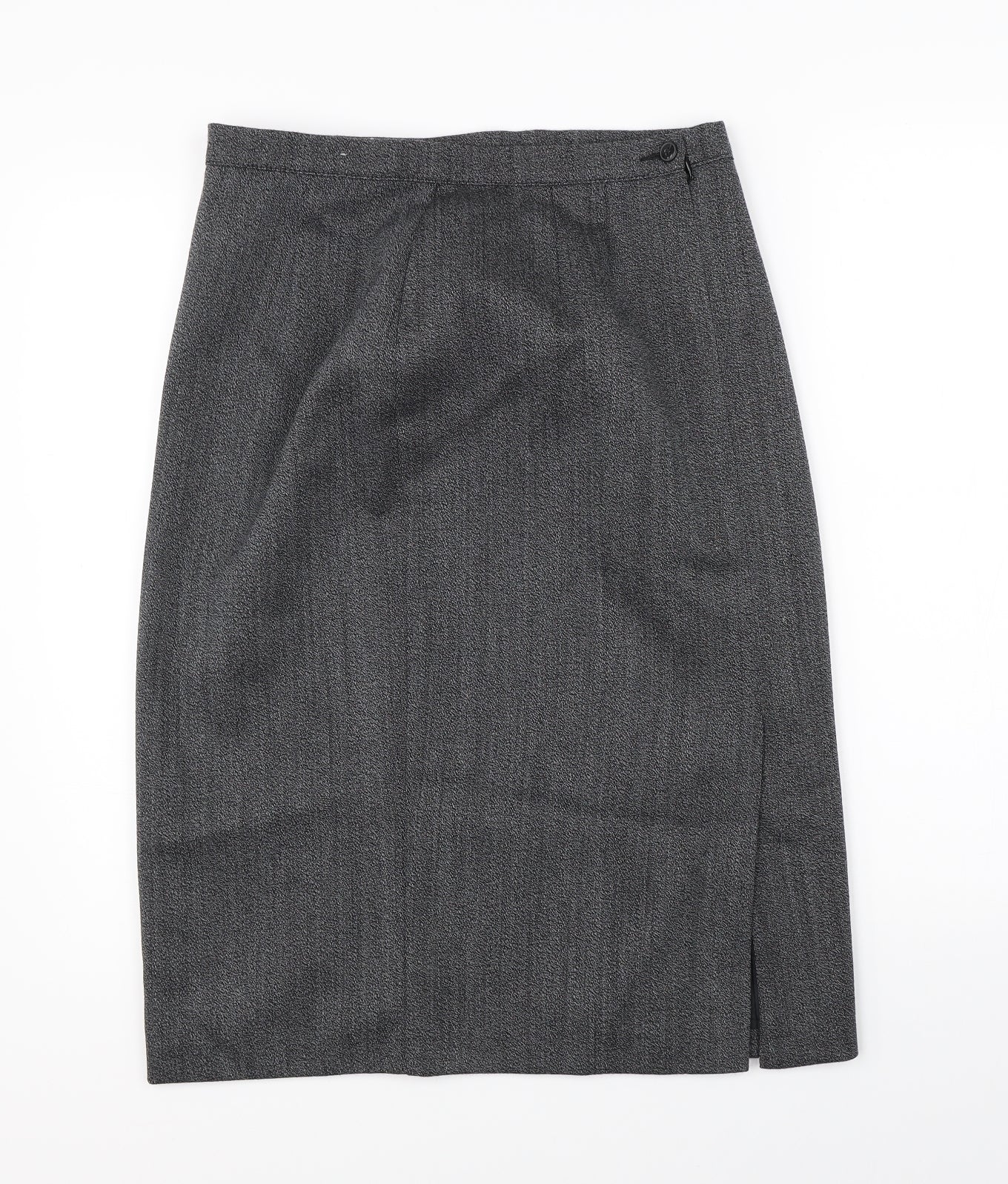 Marks & Spencer Womens Grey   Straight & Pencil Skirt Size 14