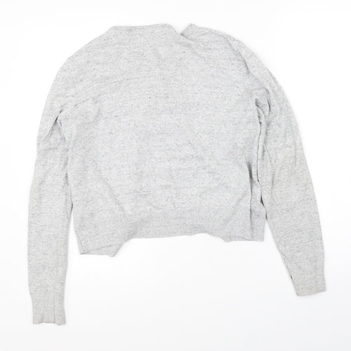 H&M Womens Grey   Cardigan Jumper Size M