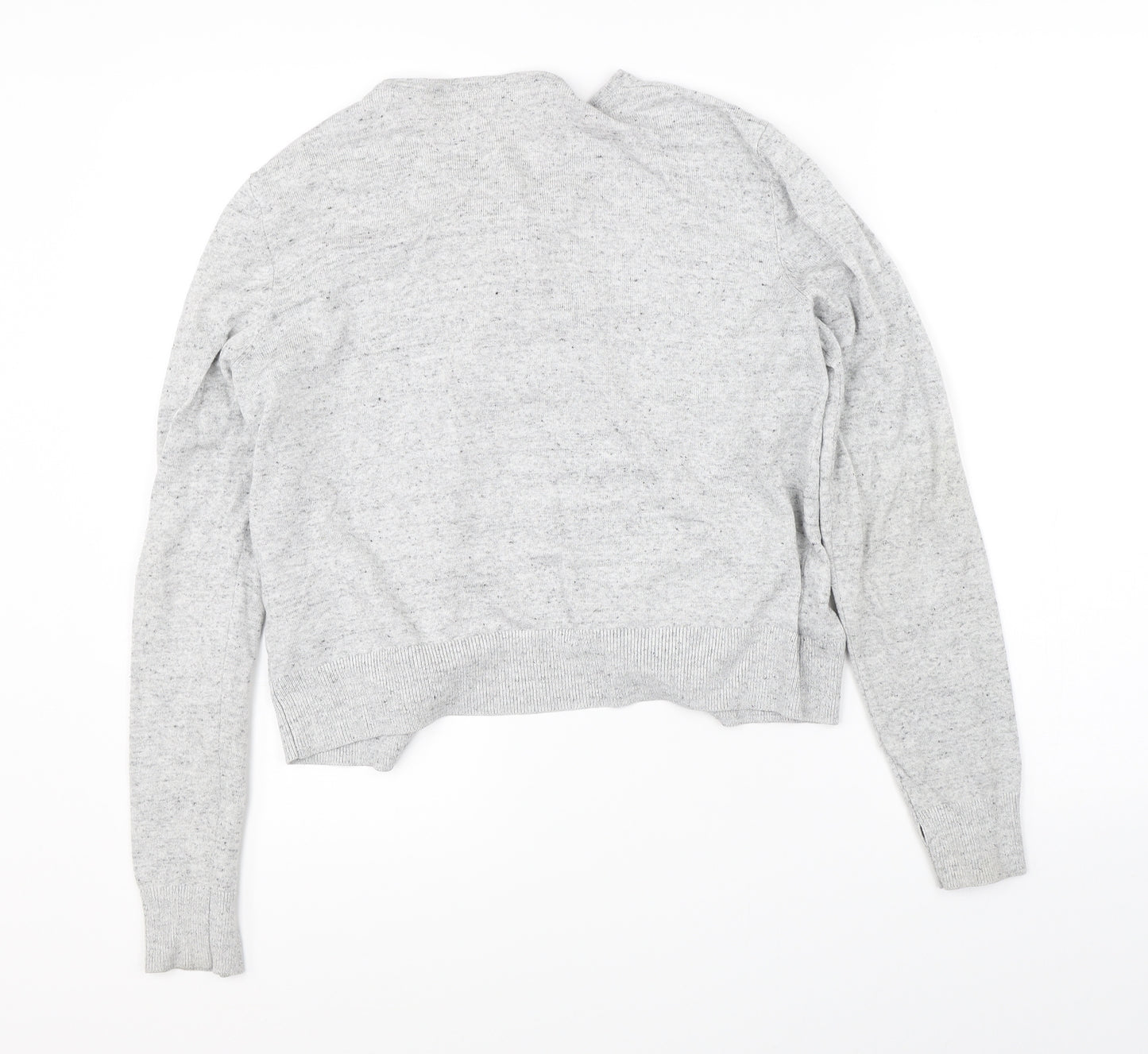 H&M Womens Grey   Cardigan Jumper Size M
