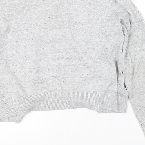 H&M Womens Grey   Cardigan Jumper Size M