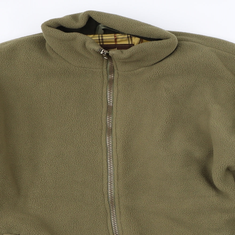 Club Interchasse Mens Green   Full Zip Jumper Size L