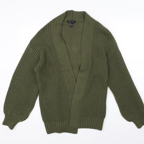 New Look Womens Green  Knit Cardigan Jumper Size S