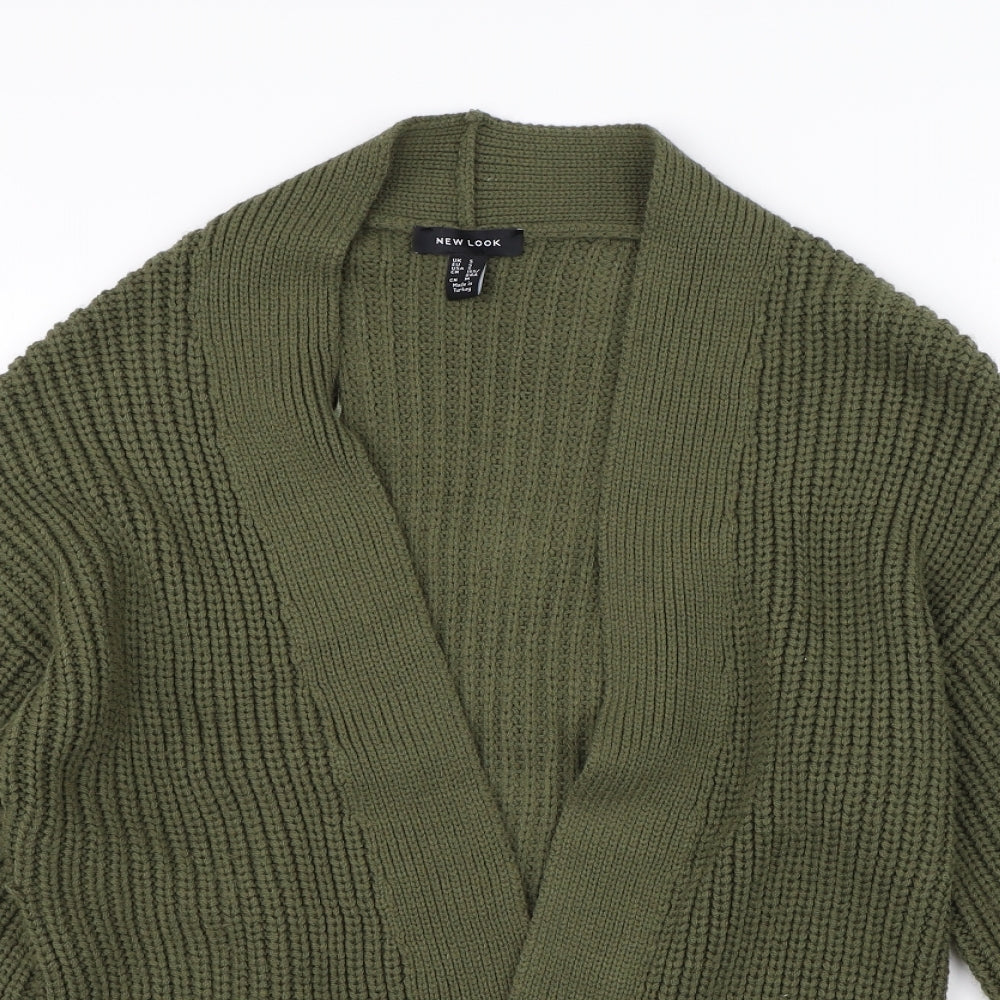 New Look Womens Green  Knit Cardigan Jumper Size S