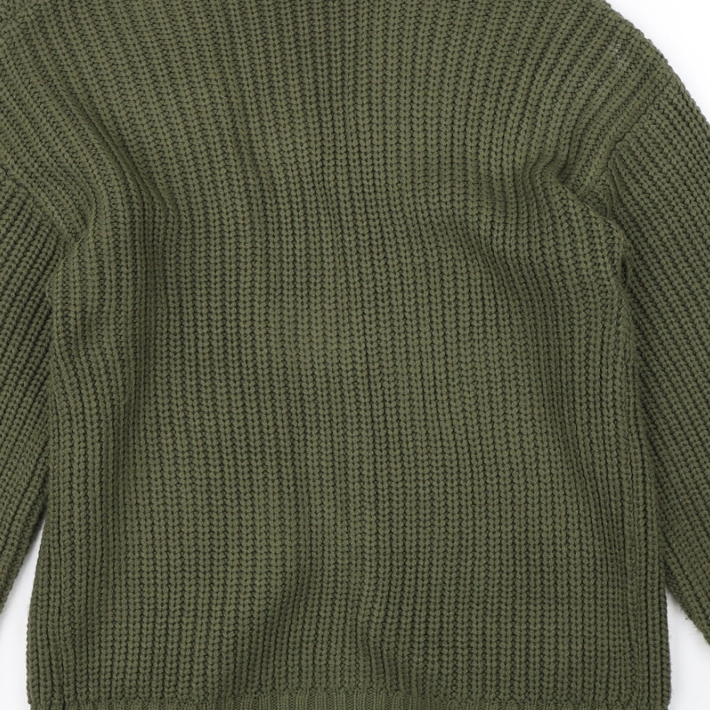 New Look Womens Green  Knit Cardigan Jumper Size S