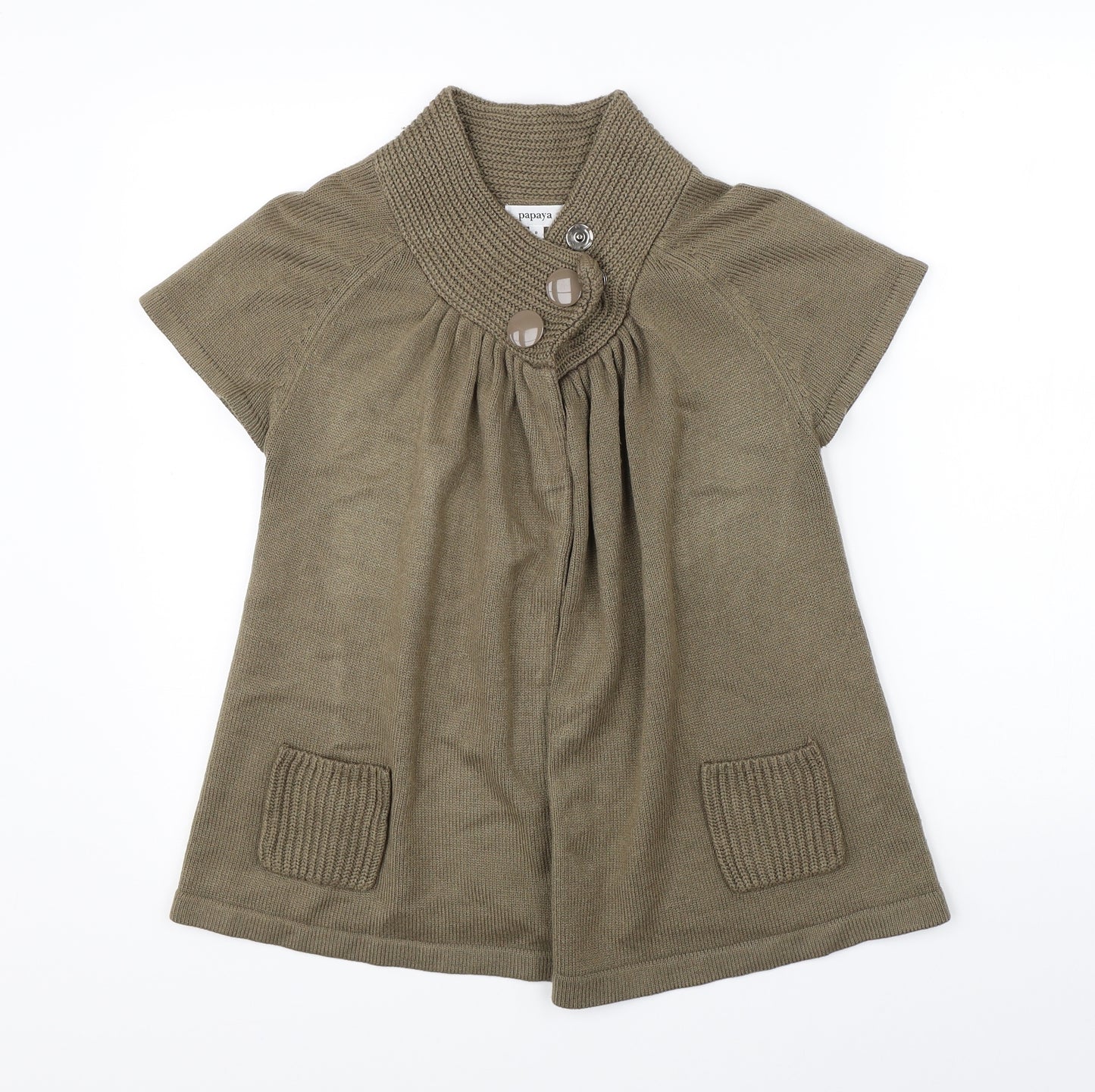 Papaya Womens Brown   Cardigan Jumper Size 8