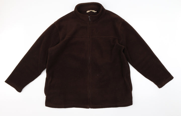 EWM Womens Brown Full Zip Jumper Size L