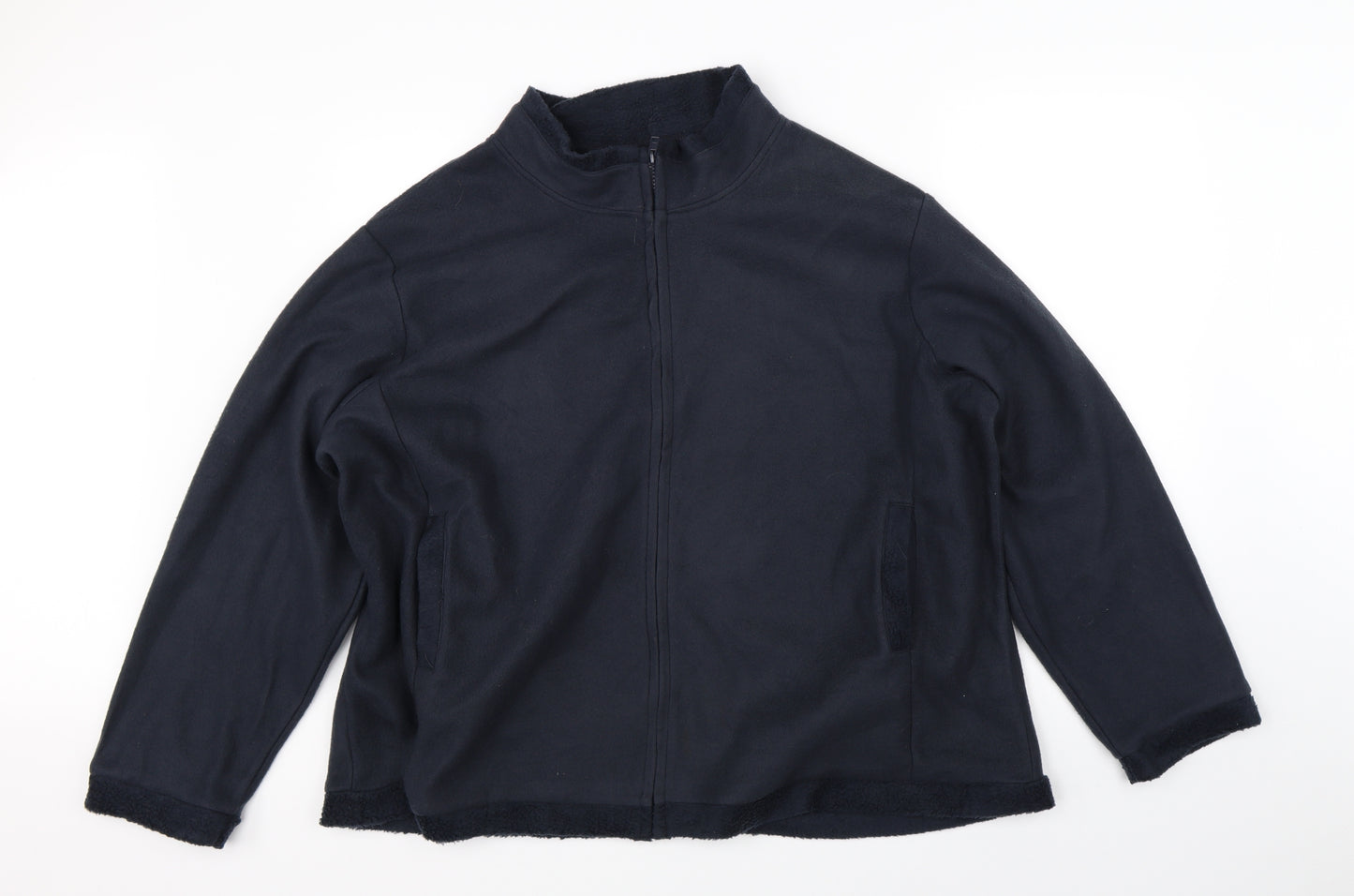 Anne De Lancay Womens Blue   Full Zip Jumper Size 2XL