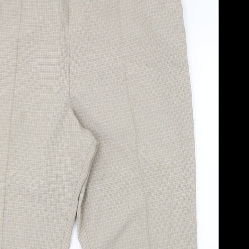 Marks & Spencer Womens Brown Check  Dress Pants Trousers Size 24 L25 in