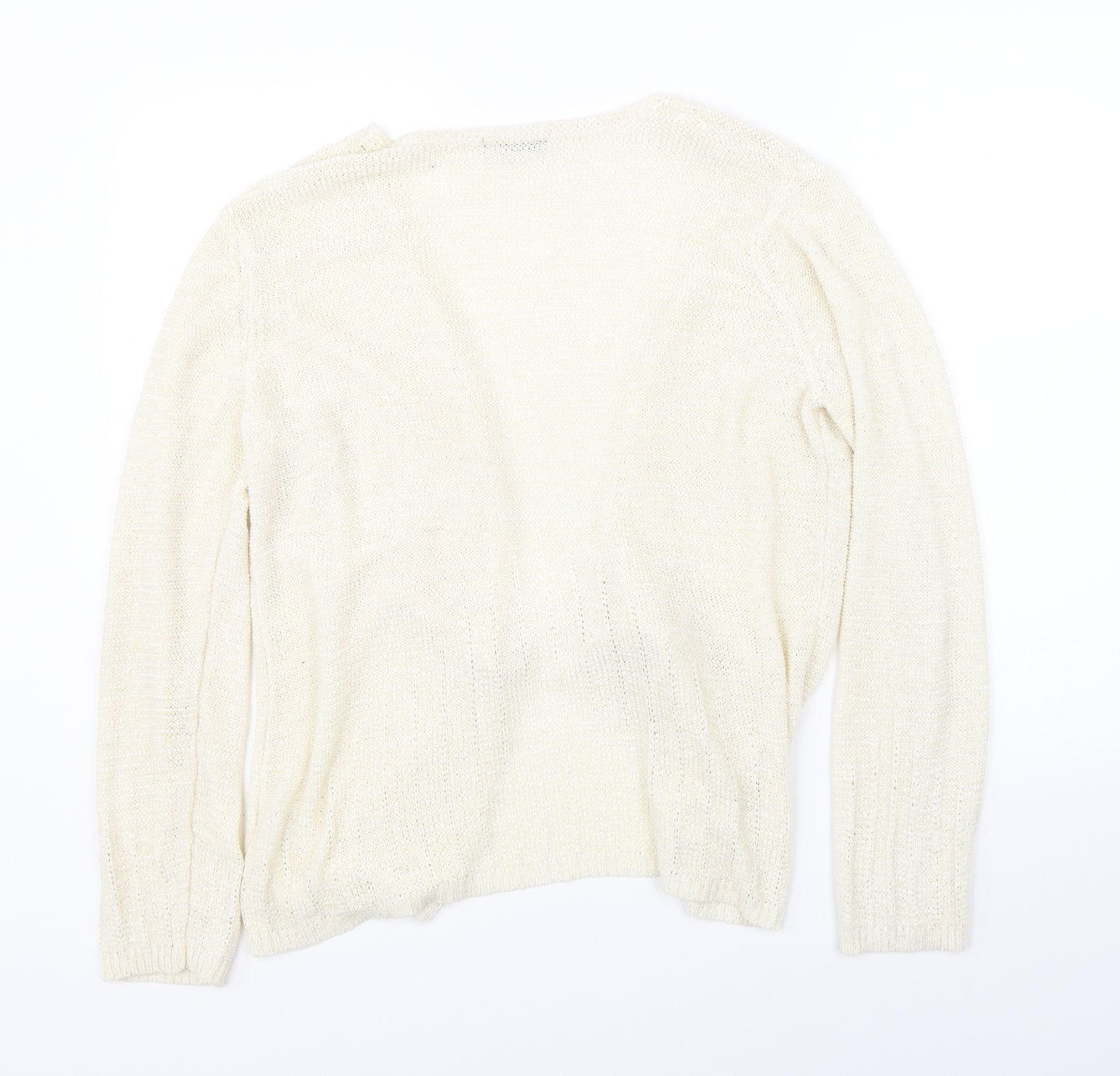 BM Womens Beige   Cardigan Jumper Size M