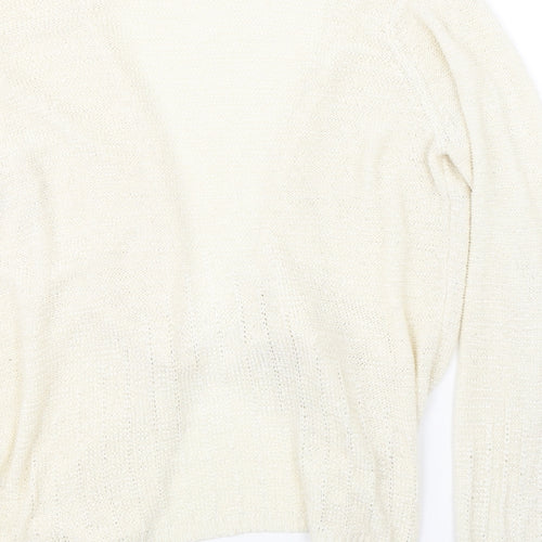 BM Womens Beige   Cardigan Jumper Size M