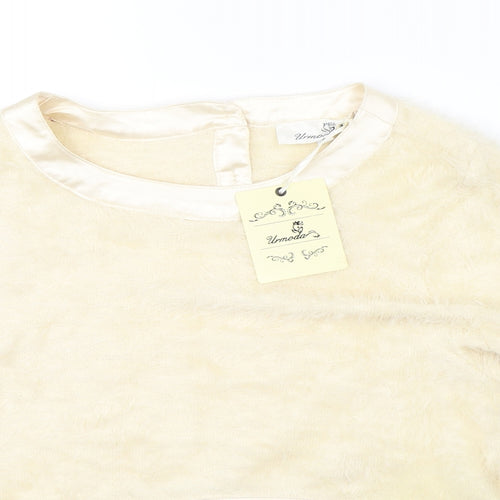 Urmoda Womens Beige   Basic Blouse Size S