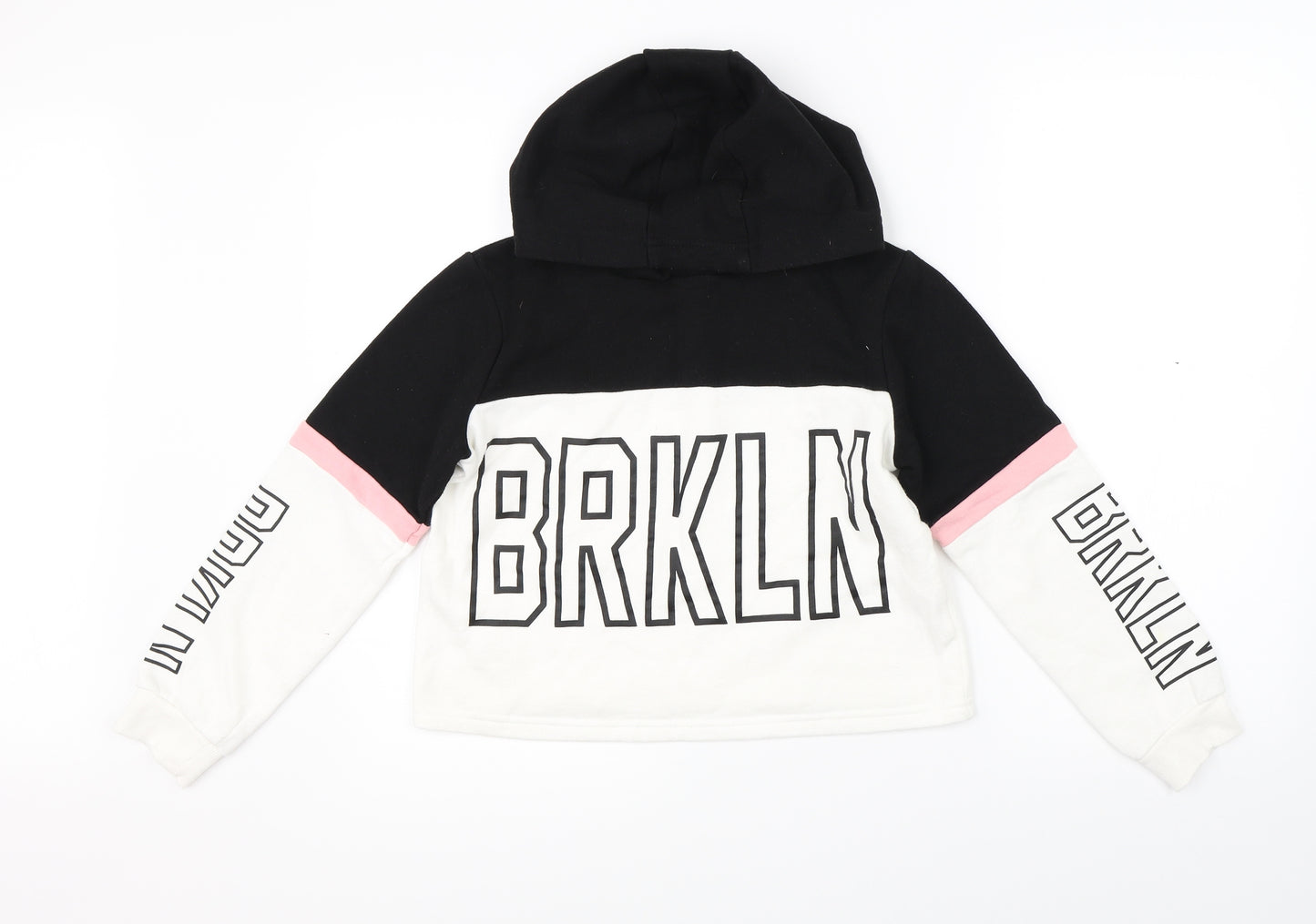 Primark Girls Black   Pullover Hoodie Size 10-11 Years