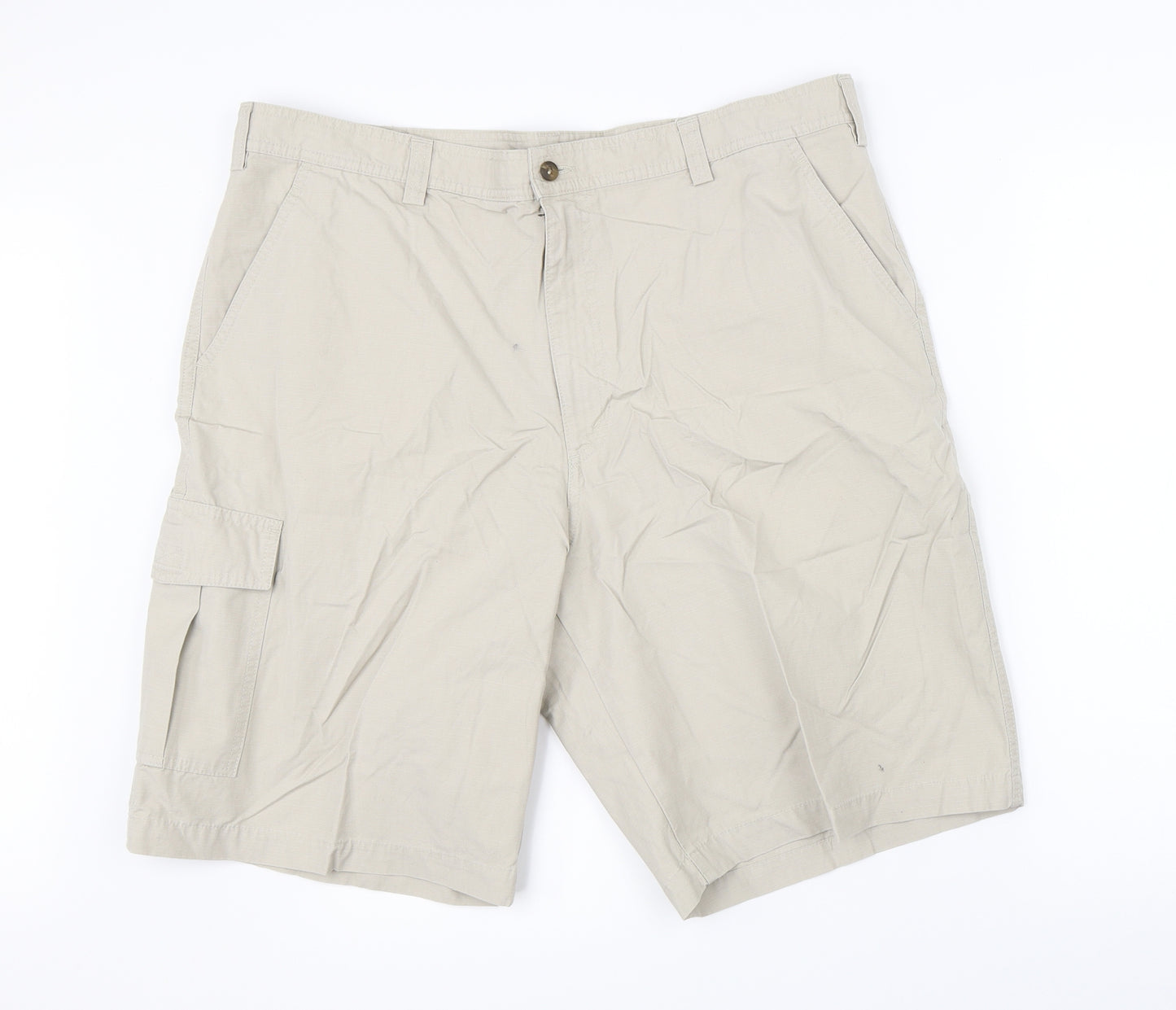 Haggar Mens Beige   Cargo Shorts Size 40