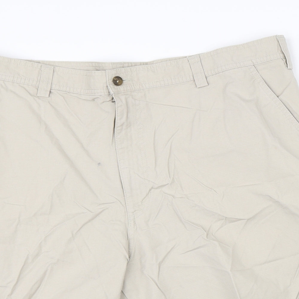 Haggar Mens Beige   Cargo Shorts Size 40