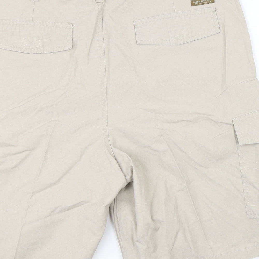 Haggar Mens Beige   Cargo Shorts Size 40