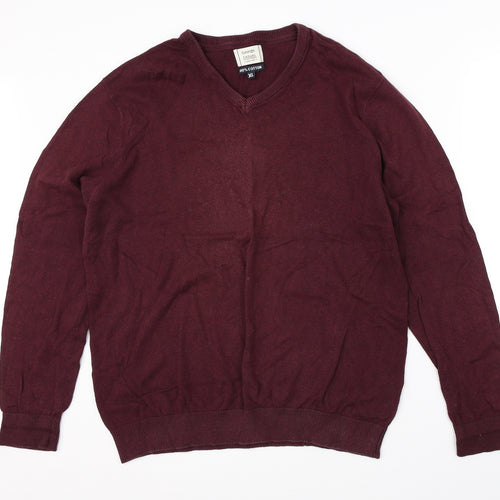 Geogrer Mens Red   Pullover Jumper Size XL