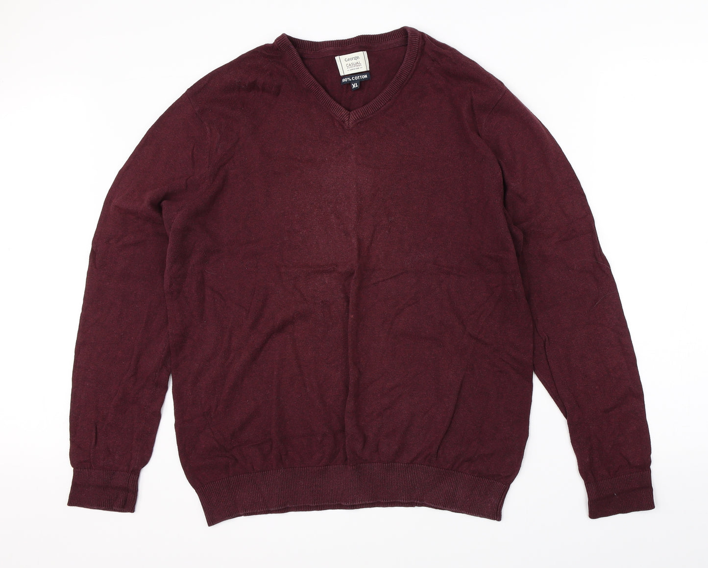 Geogrer Mens Red   Pullover Jumper Size XL