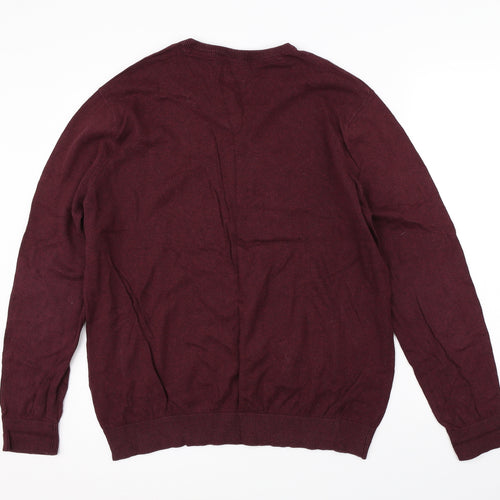Geogrer Mens Red   Pullover Jumper Size XL