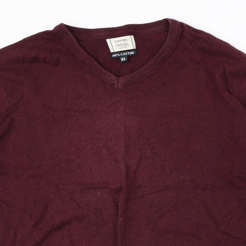 Geogrer Mens Red   Pullover Jumper Size XL